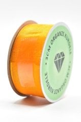 Organze Kurdele 3cm Turuncu