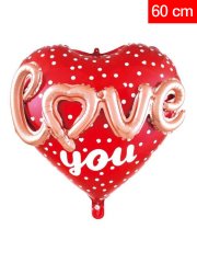 Love You' Yazılı Folyo Balon 60cm