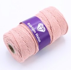 İki Büküm Makrome İpi (3mm - 500gr) Yavruağzı