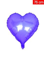 Kalp Folyo Balon 76cm - Mor