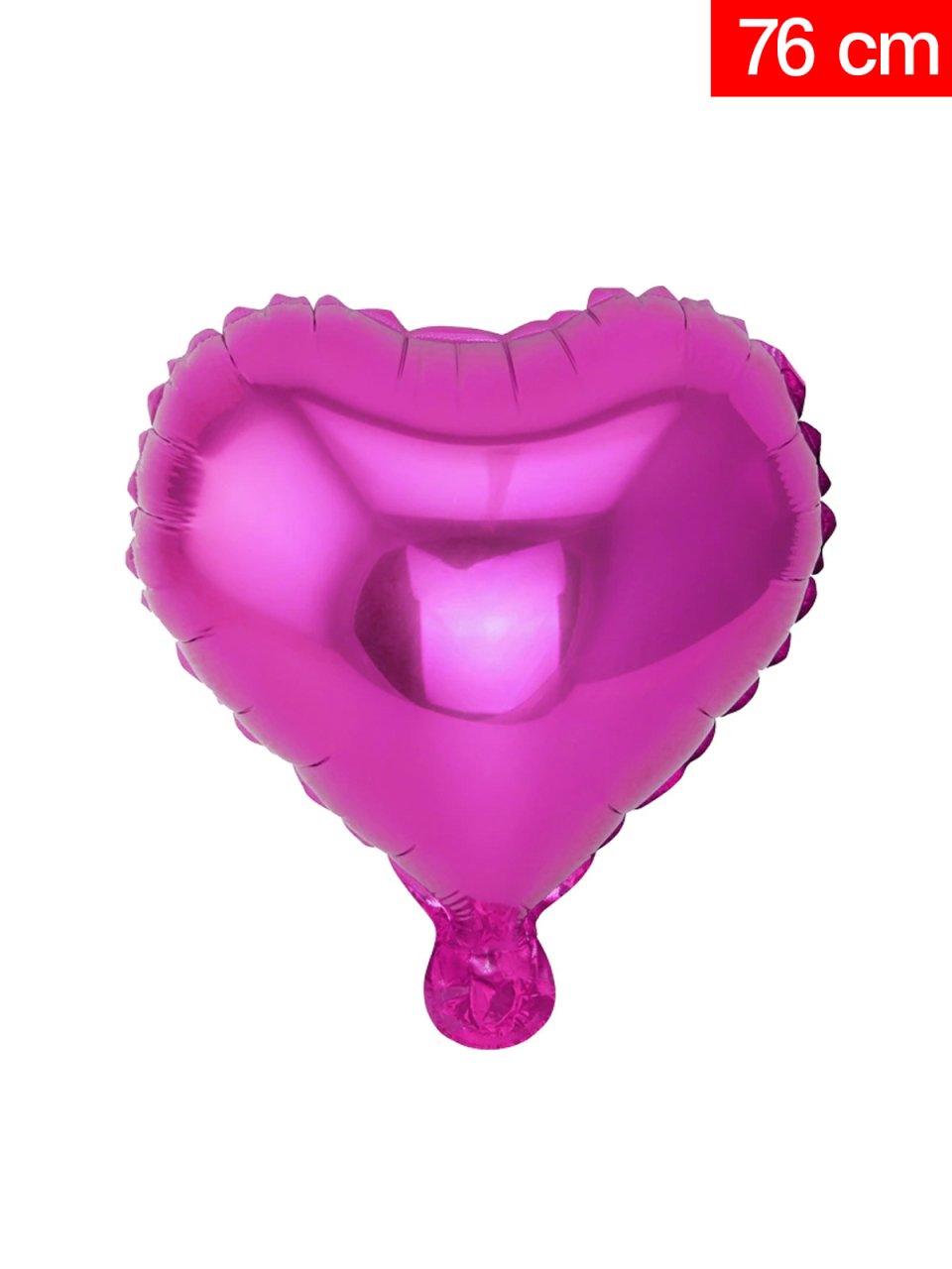 Kalp Folyo Balon 76cm - Fuşya