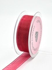 Şifon Kurdele 2.5cm Bordo