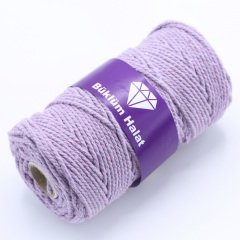 İki Büküm Makrome İpi (3mm - 500gr) Lila