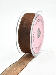 Şifon Kurdele 2.5cm Kahve