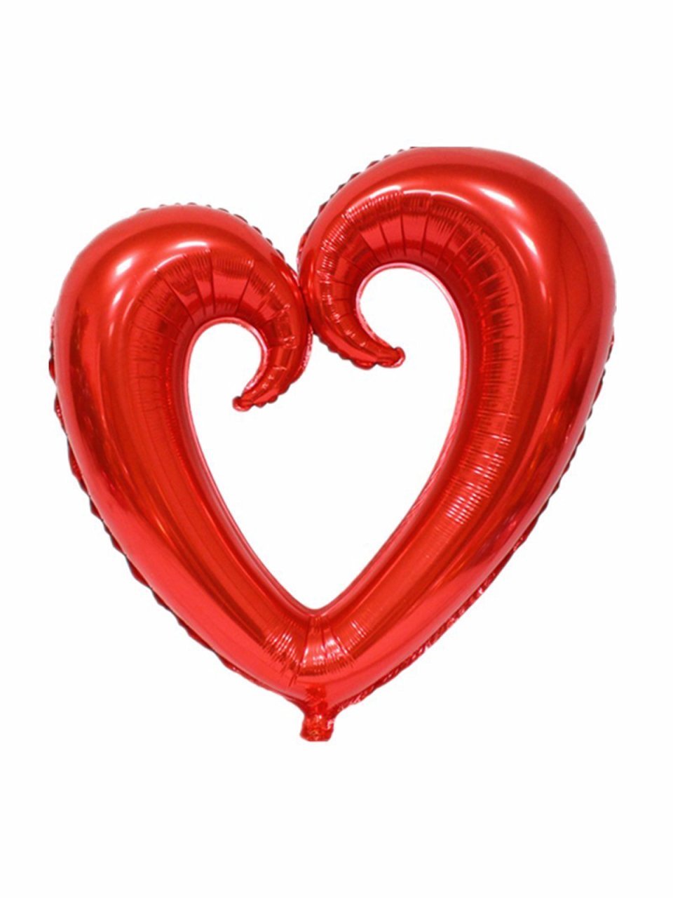 Ortası Boş Kalp Folyo Balon 100cm - Kırmızı