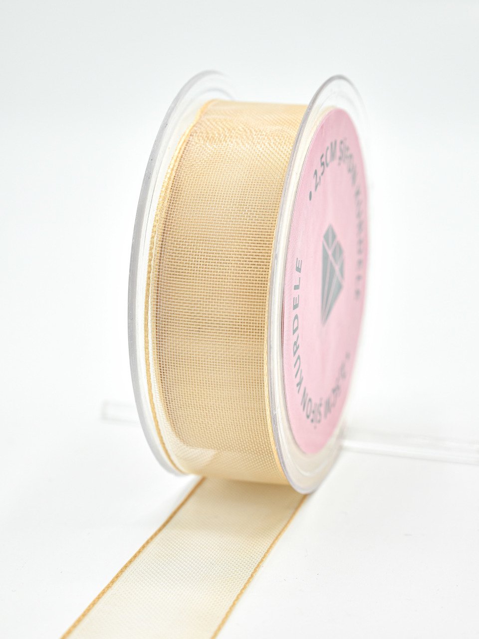 Şifon Kurdele 2.5cm Kapuçino