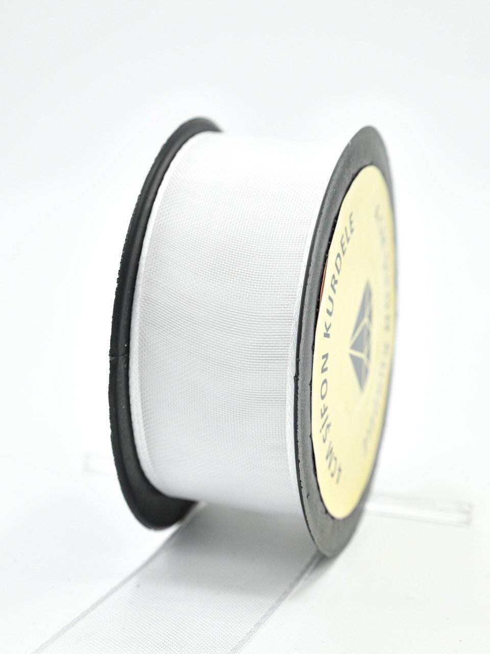 Şifon Kurdele 4cm Beyaz
