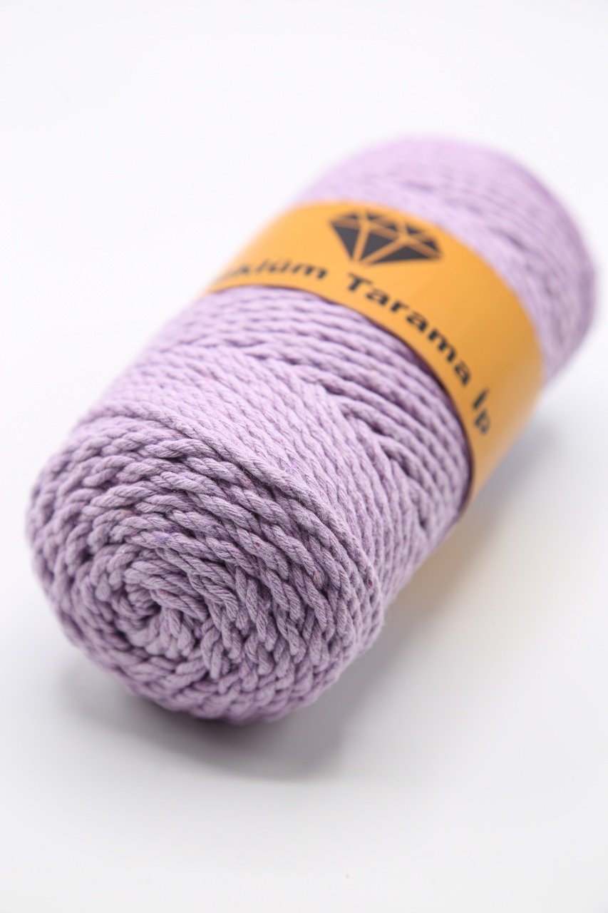 Üç Büküm Makrome İpi (3mm - 250gr) Lila