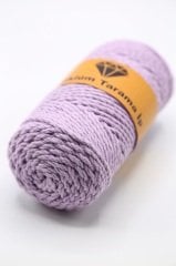 Üç Büküm Makrome İpi (3mm - 250gr) Lila
