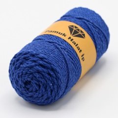 Üç Büküm Makrome İpi (3mm - 250gr) Saks Mavisi