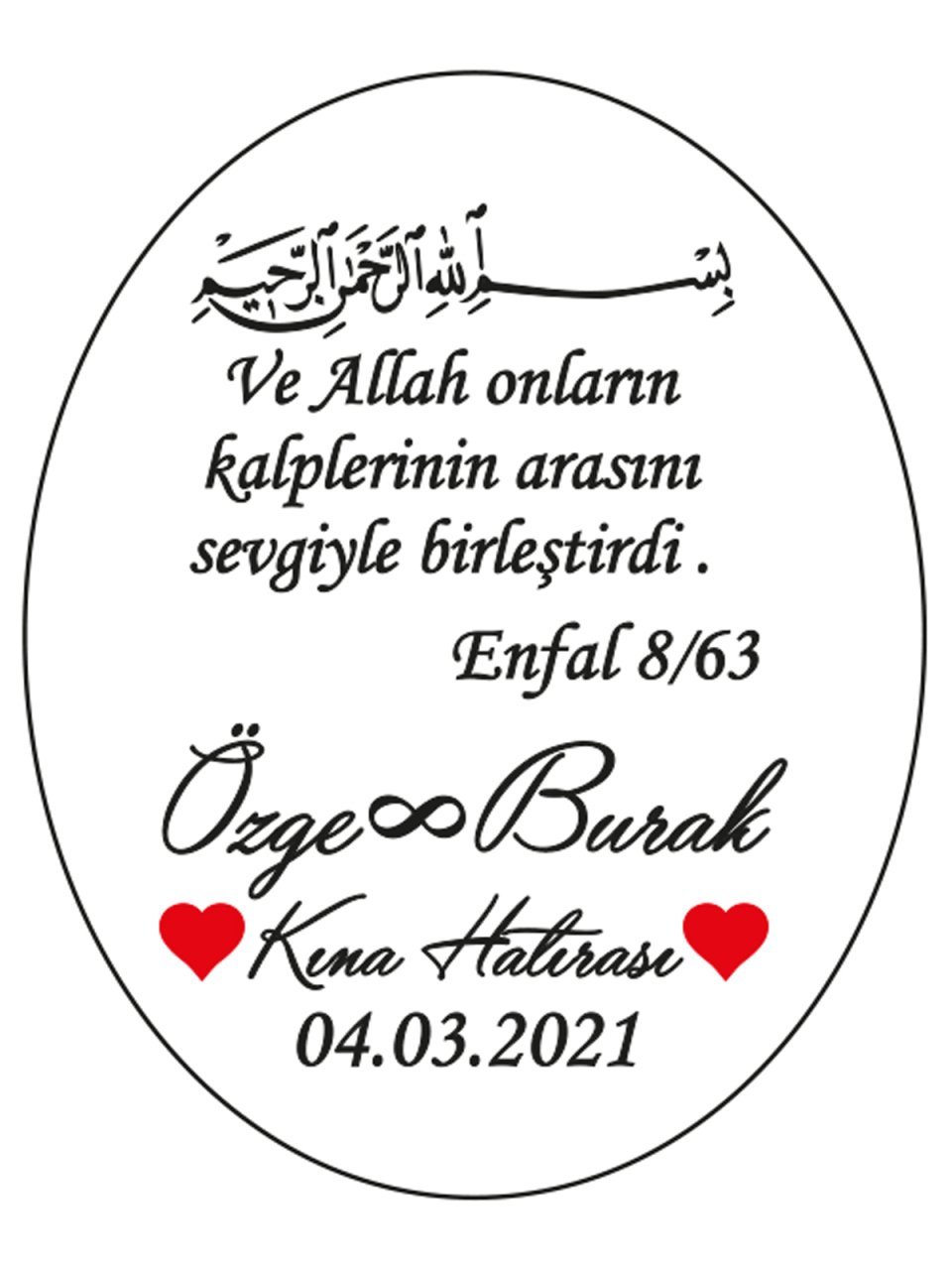 Hediye Şeffaf Epoksi Etiket 6