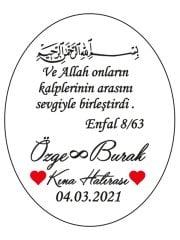 Hediye Şeffaf Epoksi Etiket 6