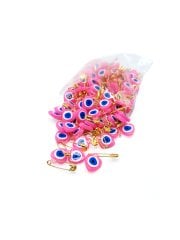 Kalpli Çengelli Nazar Boncuğu Pembe