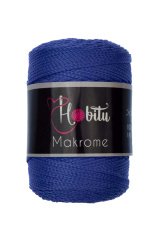Polyester Makrome El Örgü ipi Saks Mavisi