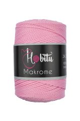 Polyester Makrome El Örgü ipi Pembe