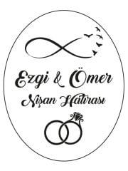 Hediye Şeffaf Epoksi Etiket 14