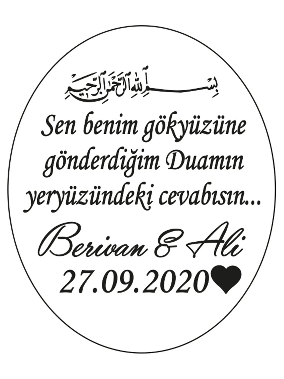 Hediye Şeffaf Epoksi Etiket 15