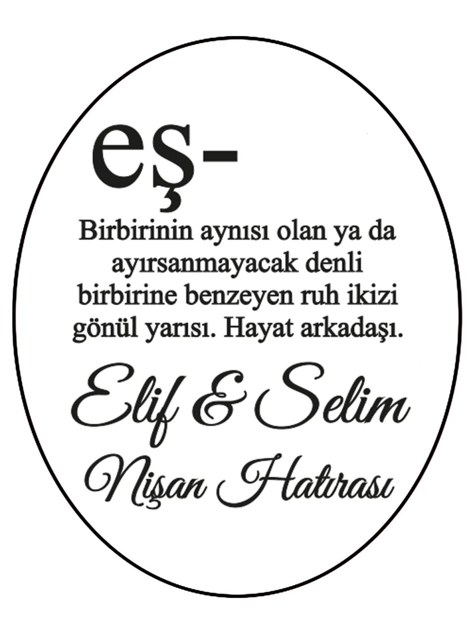 Hediye Şeffaf Epoksi Etiket 17