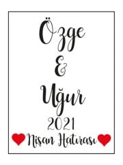 Hediye Şeffaf Epoksi Etiket 19