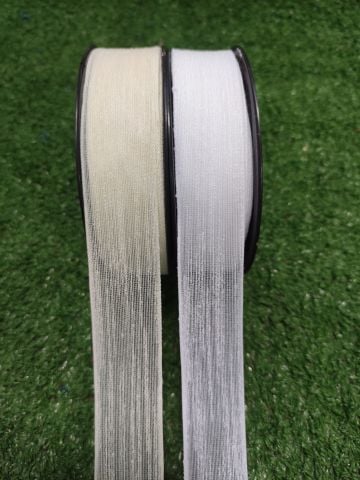 Nopel Keten Kurdele (2.5 cm 20 mt) Krem