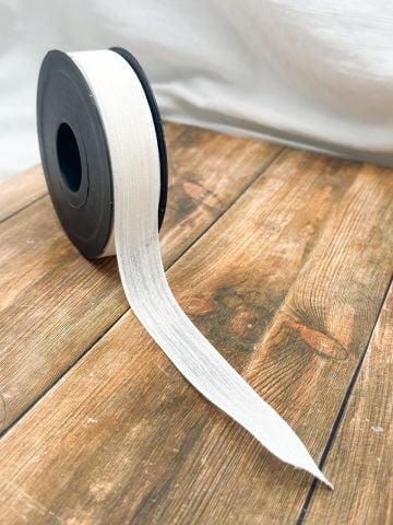 Nopel Keten Kurdele (2.5 cm 20 mt) Krem