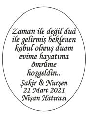 Hediye Şeffaf Epoksi Etiket 21