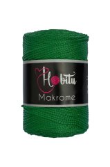 Polyester Makrome El Örgü ipi Çimen Yeşili