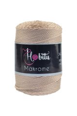 Polyester Makrome El Örgü ipi Açık Bej