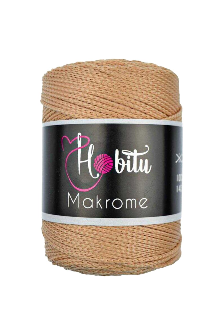 Polyester Makrome El Örgü ipi Deve Tüyü