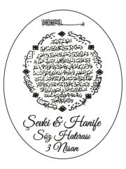 Hediye Şeffaf Epoksi Etiket 25