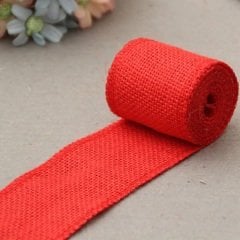 Renkli Jüt Kurdele 2 metre Kırmızı