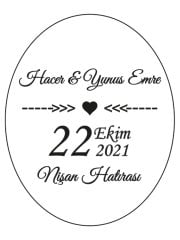 Hediye Şeffaf Epoksi Etiket 26