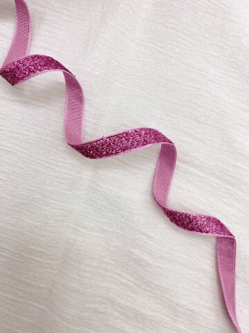 Simli Kurdele 5 Metre Lila