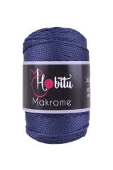Polyester Makrome El Örgü ipi Lacivert