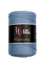 Polyester Makrome El Örgü ipi Mavi