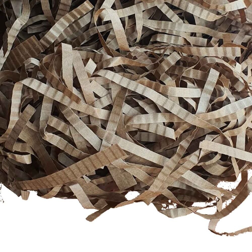 Hediye Zigzag Kırpık Kutu Dolgu Kağıdı 100 GR Kahverengi