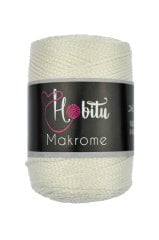 Polyester Makrome El Örgü ipi Vanilya