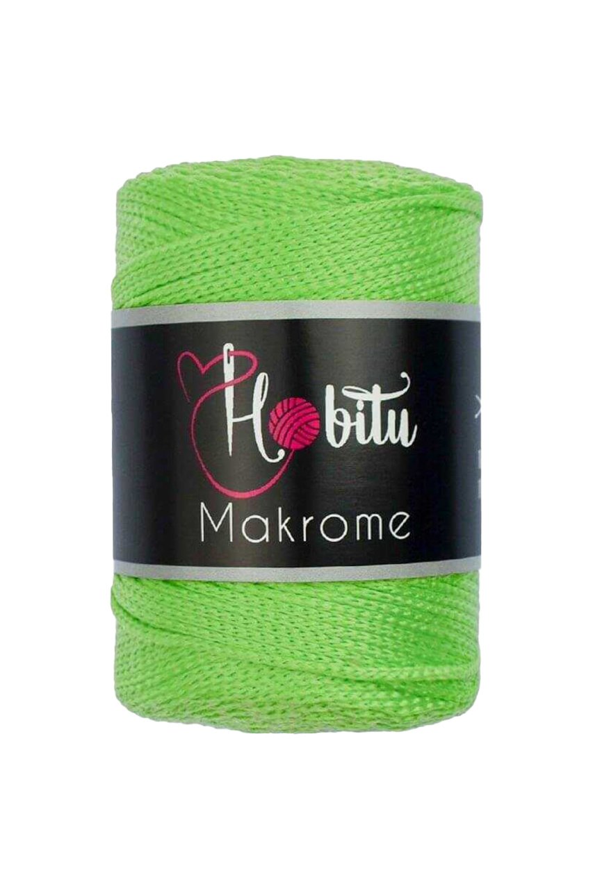 Polyester Makrome El Örgü ipi Fıstık Yeşili