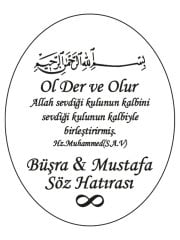 Hediye Şeffaf Epoksi Etiket 35