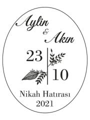 Hediye Şeffaf Epoksi Etiket 36