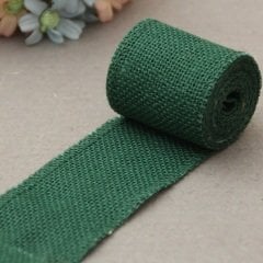 Renkli Jüt Kurdele 2 metre Zümrüt Yeşili
