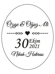 Hediye Şeffaf Epoksi Etiket 38