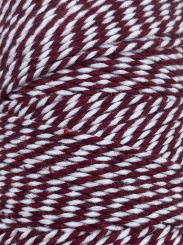 İki Renkli Paket İpi Bordo - Beyaz