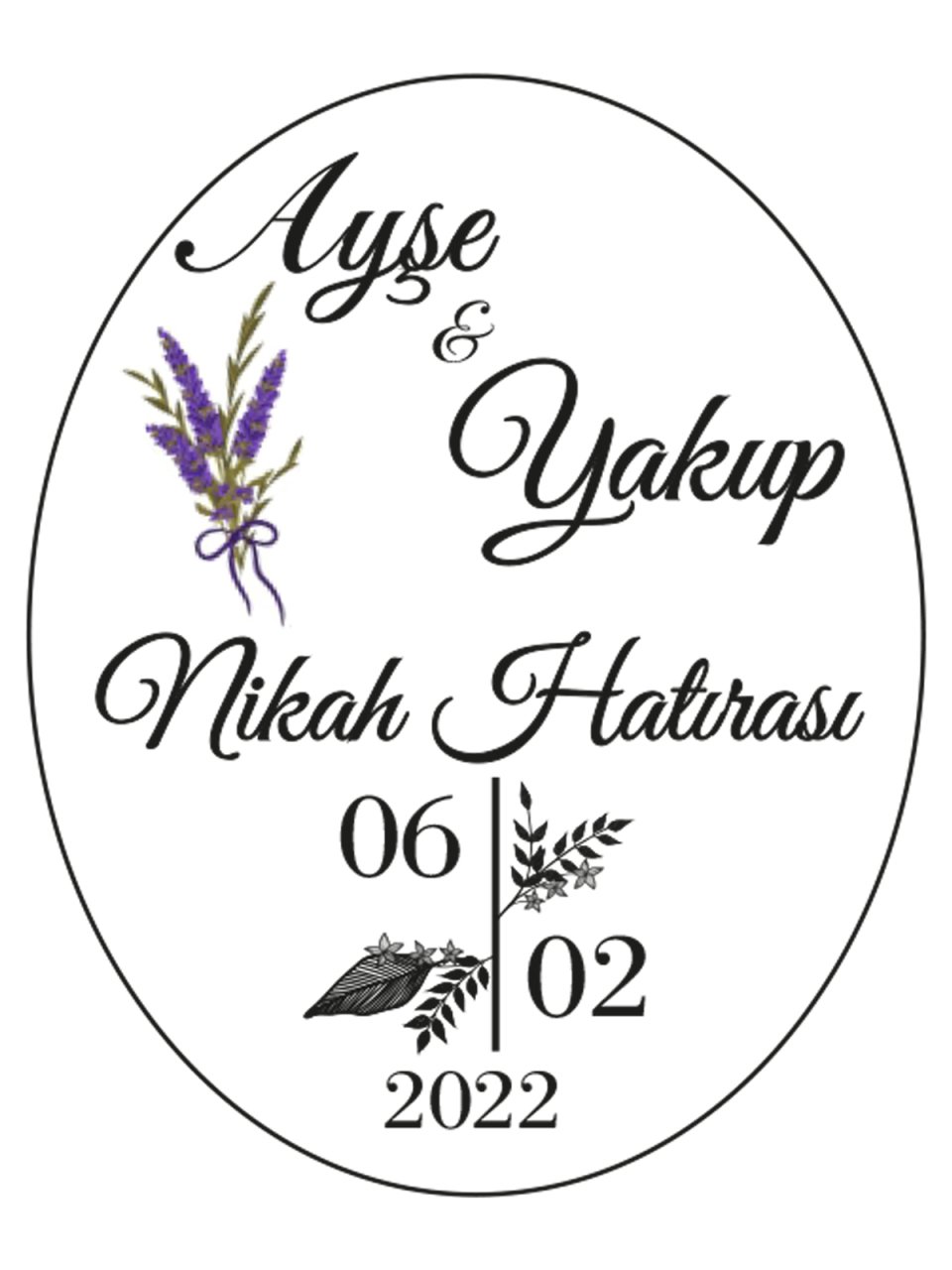 Hediye Şeffaf Epoksi Etiket 39