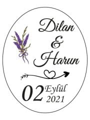 Hediye Şeffaf Epoksi Etiket 40