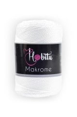 Polyester Makrome El Örgü ipi Beyaz