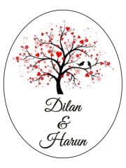 Hediye Şeffaf Epoksi Etiket 48