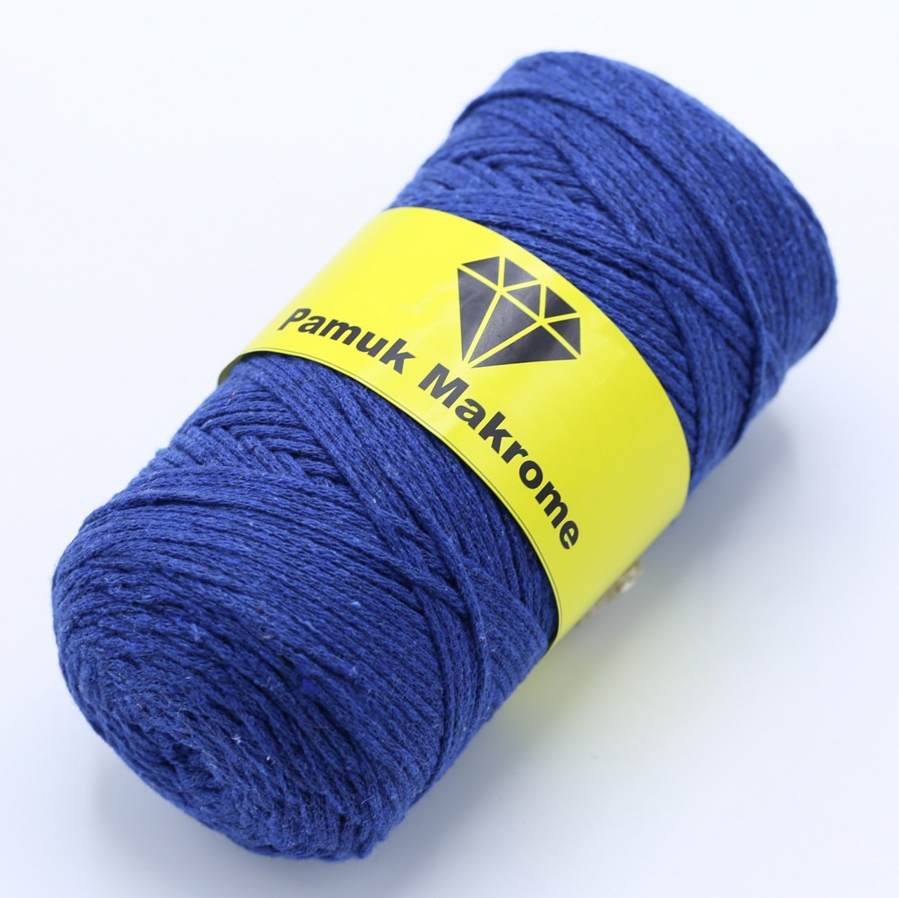 Pamuklu Makrome İpi (2mm - 250gr) Saks Mavisi