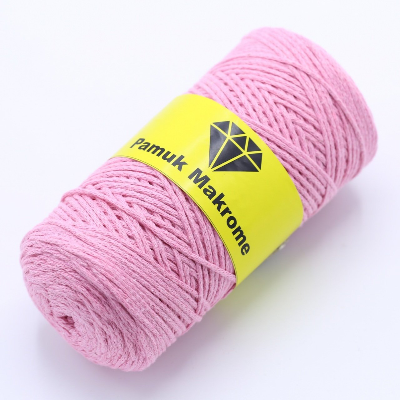 Pamuklu Makrome İpi (2mm - 250gr) Pembe