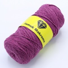 Pamuklu Makrome İpi (2mm - 250gr) Mor